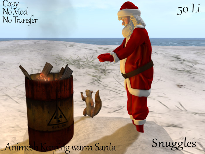 Animesh Keeping warm Santa By Snuggles 