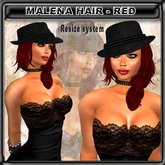 EdelStore woman hair " Malena " red hair incl. Jazz hat, rote Haare, roso, cabelo, pelo, party, Hut, Urban, Neko
