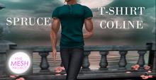 T-SHIRT COLINE - MANCHE COURTE - SPRUCE - TMP 2