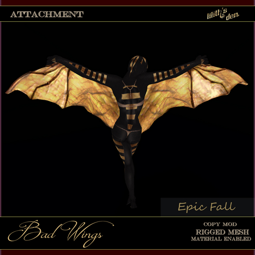 Lilith's Den - Bad Bat Wings - Epic Fall