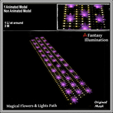 Lights - MagicalFlowersLightsPath, lights flowers