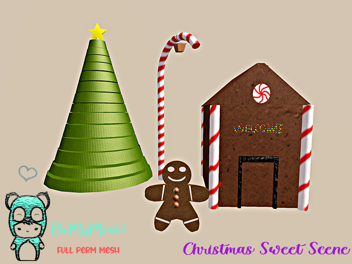 OhMyMesh! Christmas Sweet Scene - Full Perm Mesh