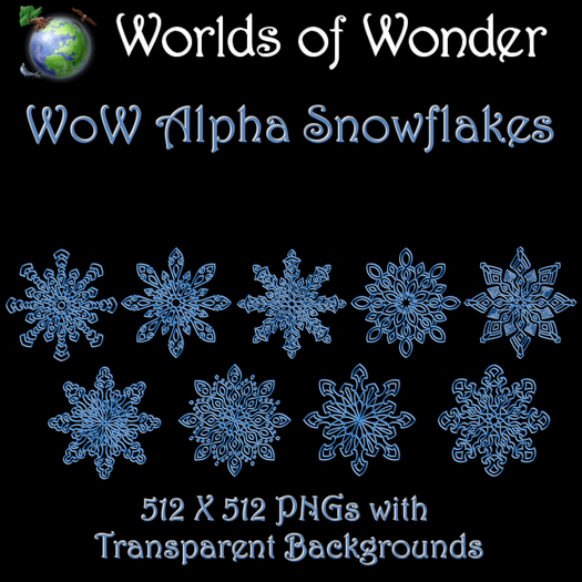 WoW Alpha Snowflakes Blue