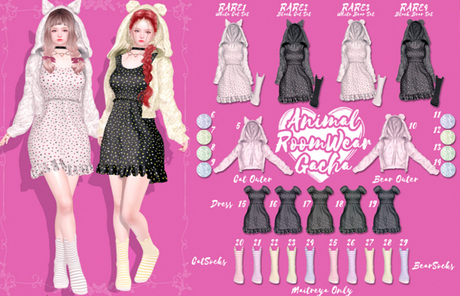 Second Life Marketplace - 21.[RNK]Animal Room wear_CatSocks_Purple