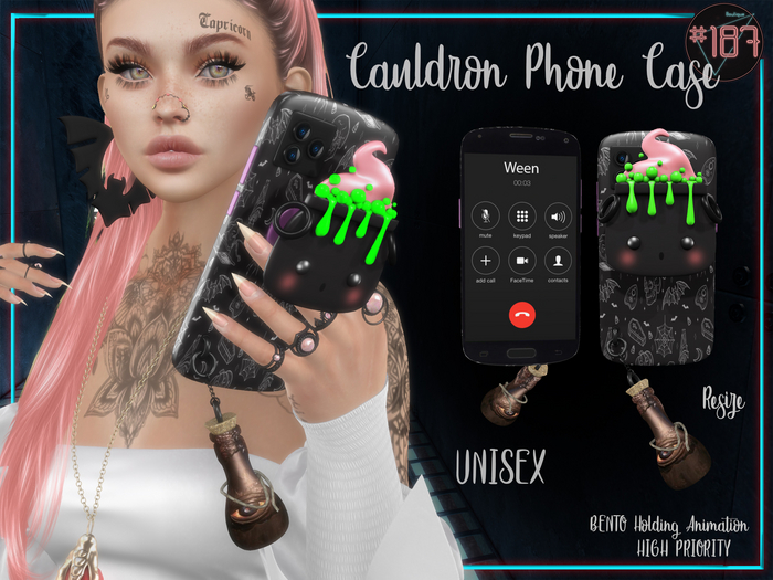 #187# Cauldron Phone Case *Holding*