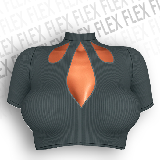 flex. Mia top - grey