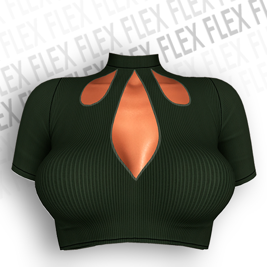 flex. Mia top - green