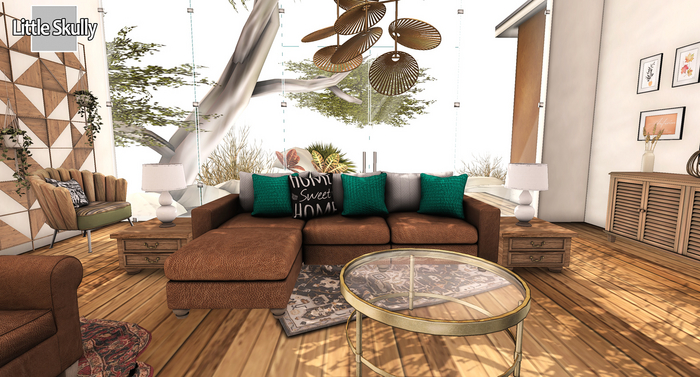 [LS] FALL LEATHER CHRISTMAS COUCH PG