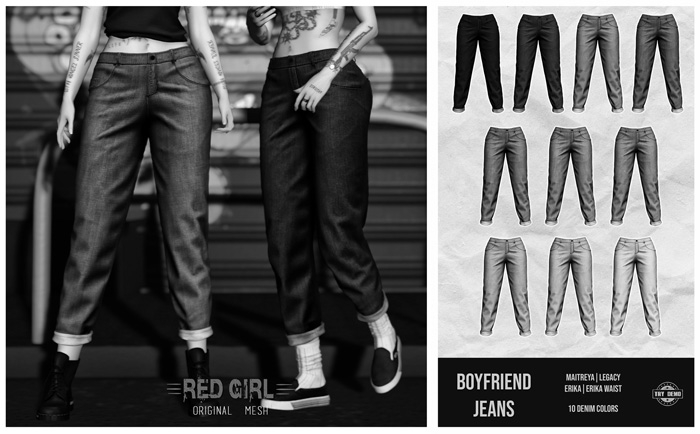 [RED GIRL] Boyfriend Jeans DEMO - [addme]