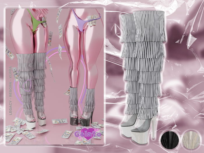 Gelato - Thigh High Tassle Boot