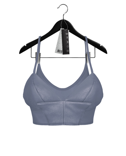 Rowne.Felice Leather Bra - Powder