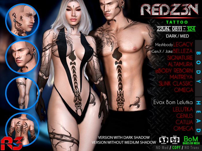 [ R3 ] Tattoo & Applier 22UN. 0811 - 124