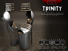 [Renegade] Trinity Platform Heels - Silver