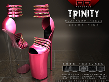 [Renegade] Trinity Platform Heels - Light Pink