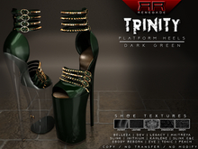 [Renegade] Trinity Platform Heels - Dark Green