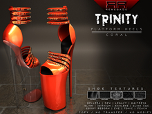 [Renegade] Trinity Platform Heels - Coral
