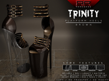 [Renegade] Trinity Platform Heels - Brown
