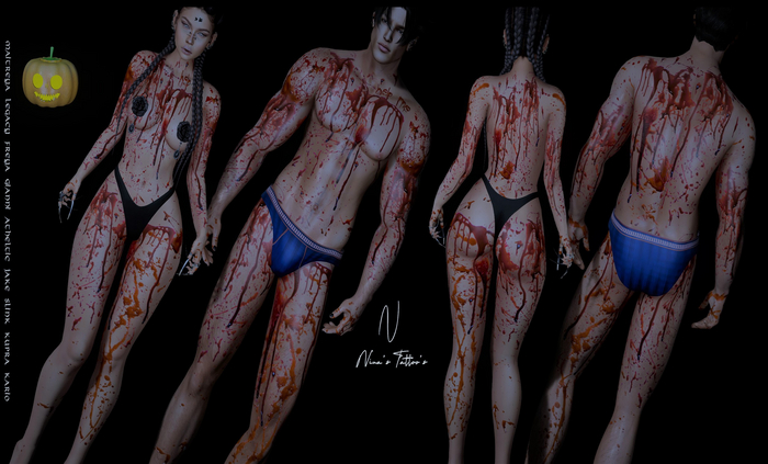 Tattoo Unisex BOM - BLOOD BODY v.2 - Nina's Tattoo's