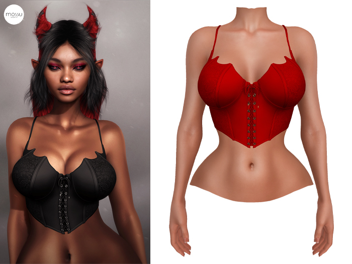 Mossu - Batty Top - Red 