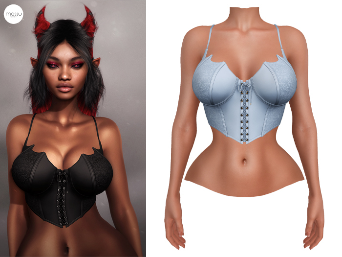 Mossu - Batty Top - Light Blue