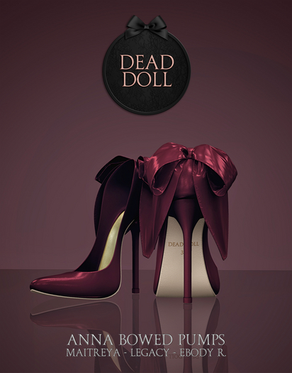 DEAD DOLL - Anna Bowed Pumps - Fatpack