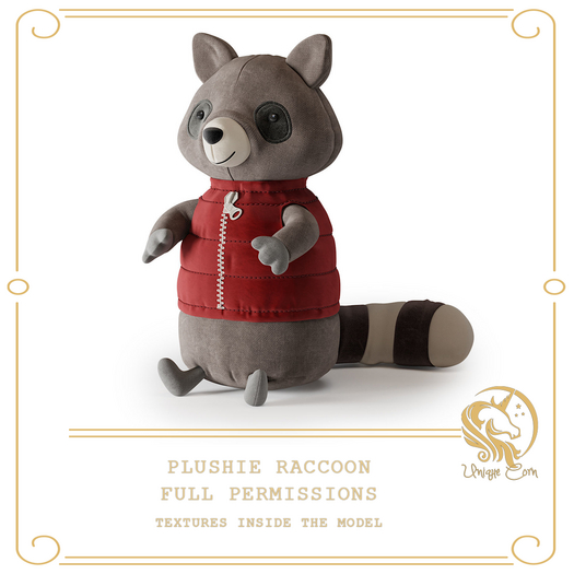 Full Perm Plushie Raccoon
