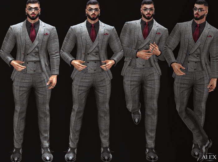 *ATLAS* GREY Male BENTO Pose Pack   