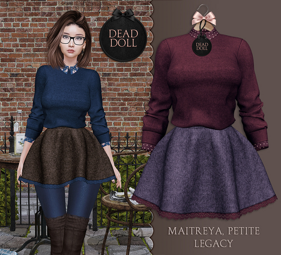 DEAD DOLL - Roberta Set - DarkRed