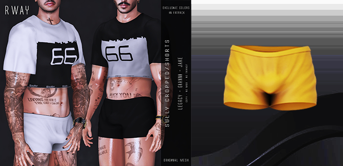RWAY - Sully Yellow  Shorts