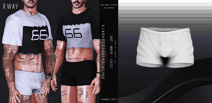 RWAY - Sully White Shorts