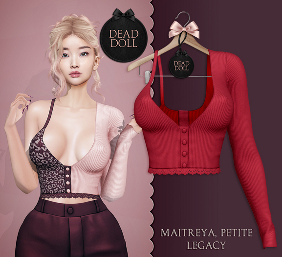 DEAD DOLL - Leelu Top - Red