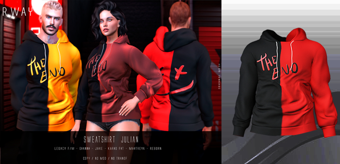 RWAY - Sweatshirt  Julian Red