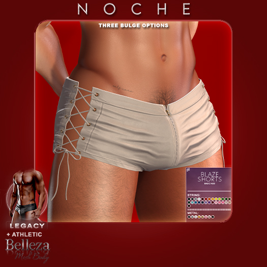 Noche. Blaze Shorts White