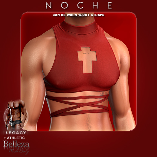 Noche. Cross Crop Red