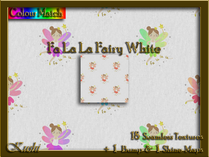 Fa La La Fairy White Seamless Texture Set