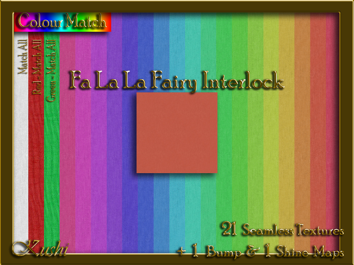 Fa La La Fairy Interlock Solids Seamless Texture Set