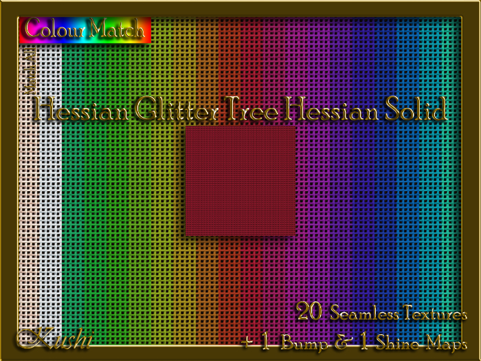 Hessian Glitter Tree Hessian Solids Seamless Texture Set