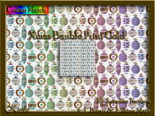 Xmas Bauble Print Gold Seamless Texture Set
