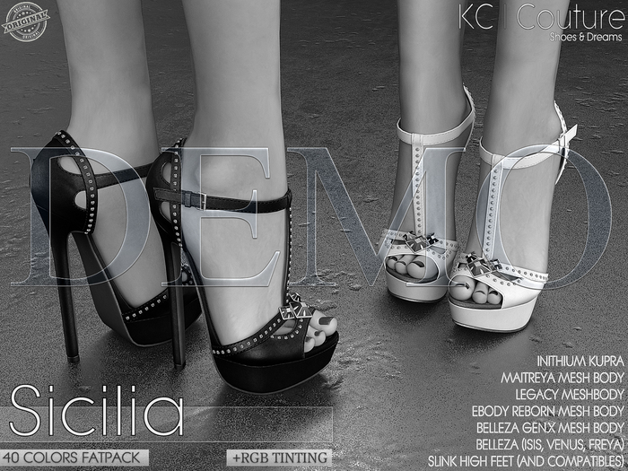 *DEMO* -KC- SICILIA HEELS / 40 COLORS FATPACK