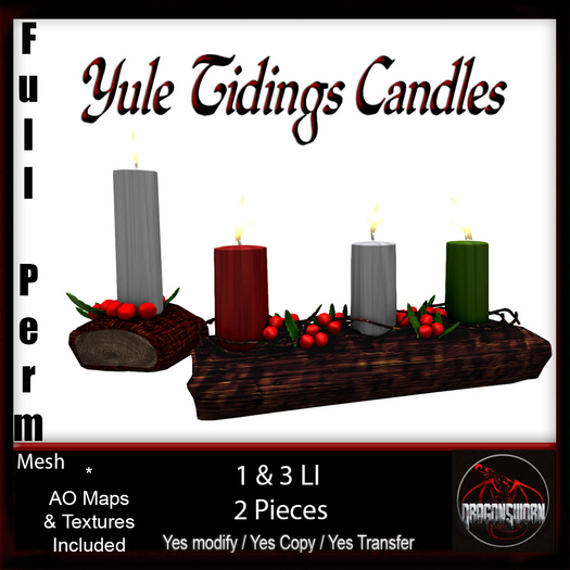 Full Perm Yule Candles