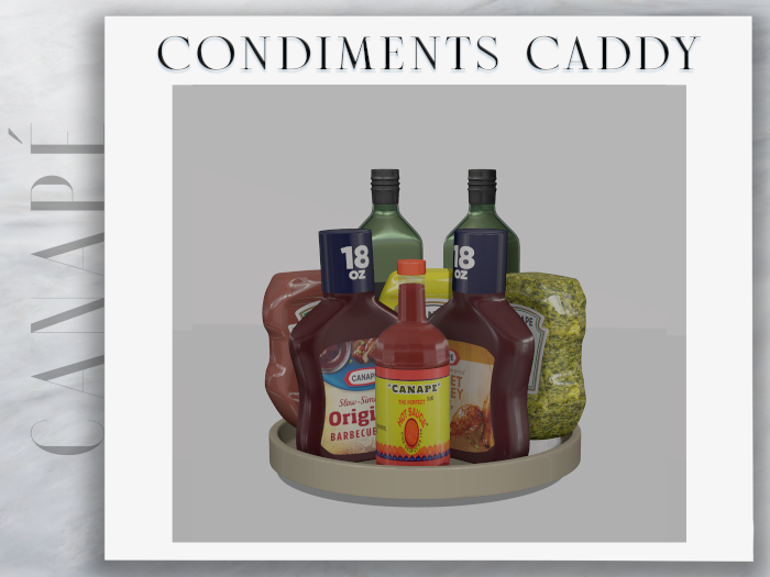 [Canape] Condiments Caddy Beige
