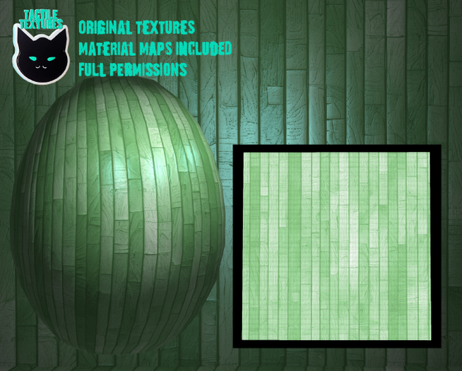 ::T:: Materials Texture: Wood Planks Single 1o (Green)