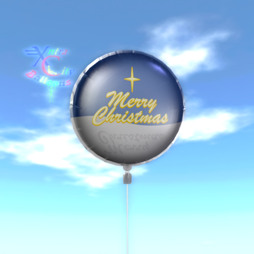 Balloon - Merry Christmas - Star