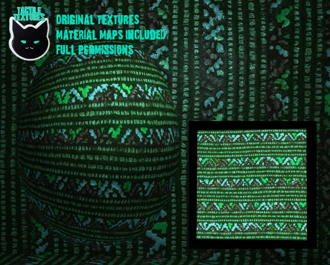 ::T:: Materials Texture: Woven Single 1d (Green)