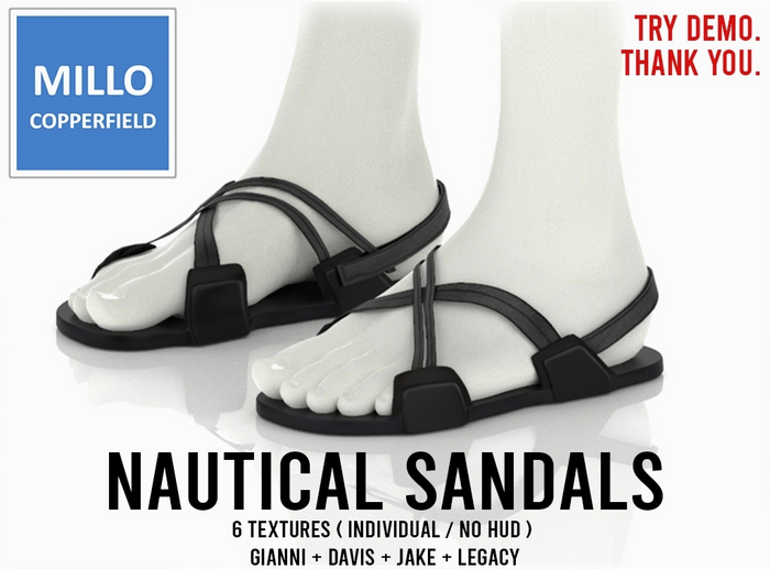 Millo Copperfield - PACK - Nautical Sandals, Copy