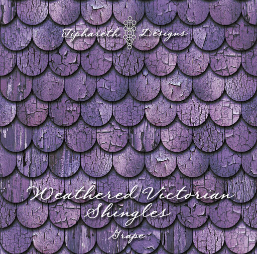 TD Weathered Victorian Shingles textures GRAPE