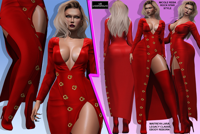 **NICOLE REBA RED ROCK STAR STYLE COMPLET OUTFIT**