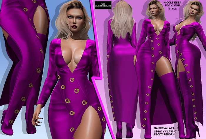 **NICOLE REBA PINK ROCK STAR STYLE COMPLET OUTFIT**