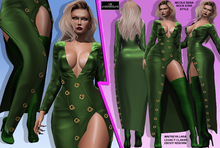 **NICOLE REBA GREEN ROCK STAR STYLE COMPLET OUTFIT**