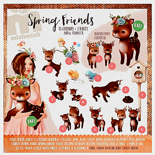 MishMish - Sitting Deer (red)